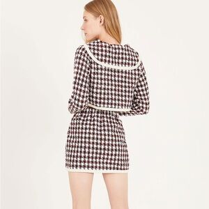 Reese Twirl Cream & Black Houndstooth